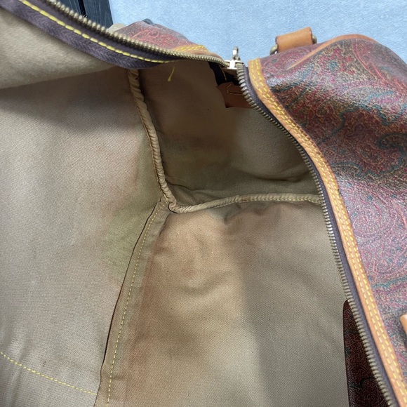 Etro Milano Brown Paisley duffle Travel Bag - Picture 14 of 16